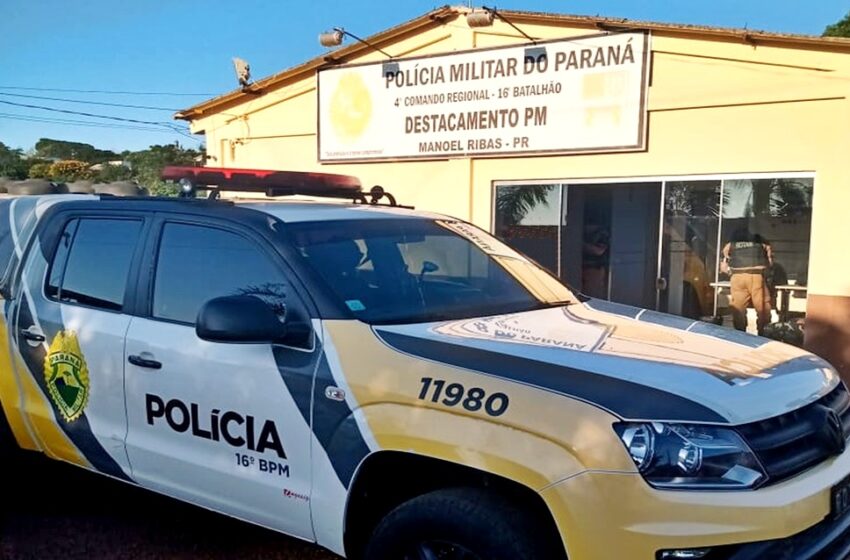 PM de Manoel Ribas atende situação de invasão de divisa e dano no interior de Pitanga