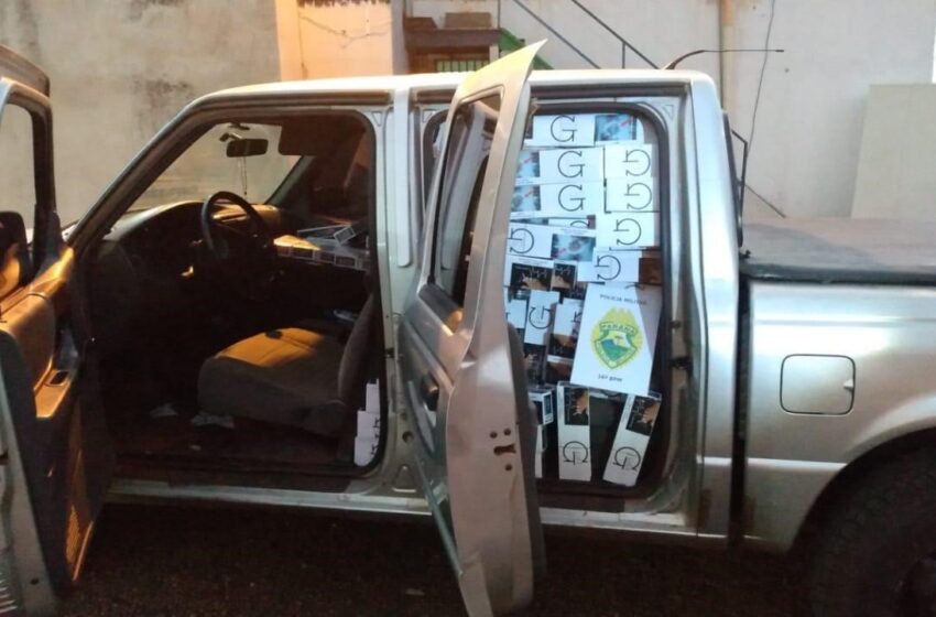 Dois mandados de prisão e contrabando de cigarros do Paraguai em Manoel Ribas