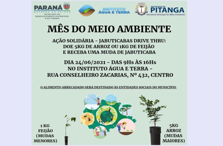 IAT de Pitanga realiza Ação Solidária – Jabuticabas Drive Thru, em parceria com a Secretaria do Meio Ambiente
