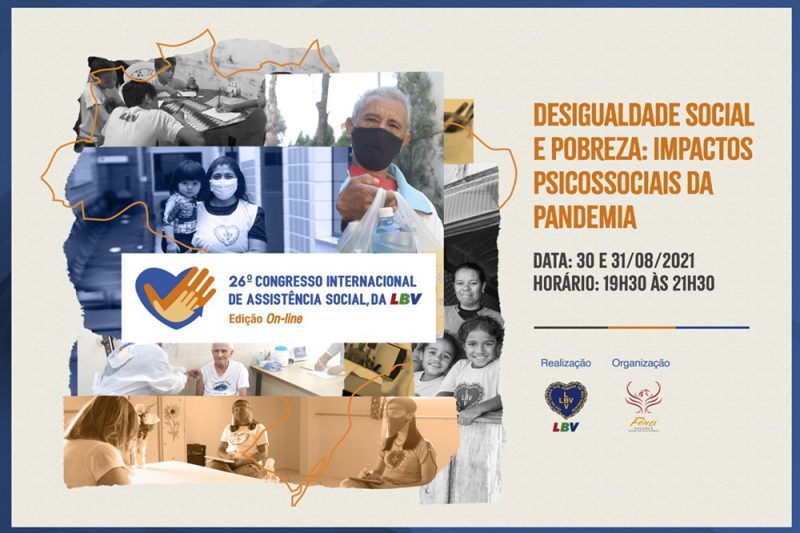  Evento Internacional de Assistência Social vai discutir o tema “Desigualdade social e pobreza: impactos psicossociais da pandemia”
