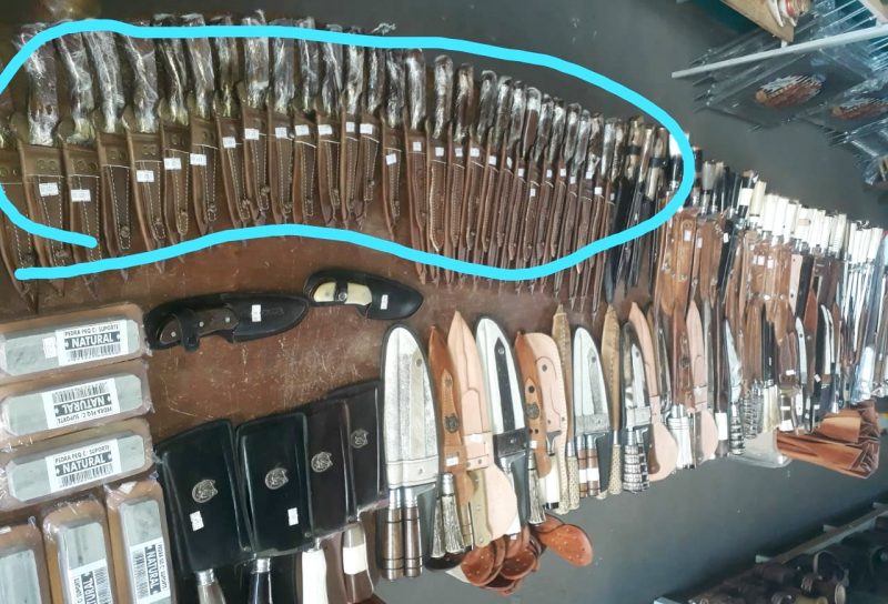 Furto de facas na Casa da Panela ás margens da 466 em Turvo