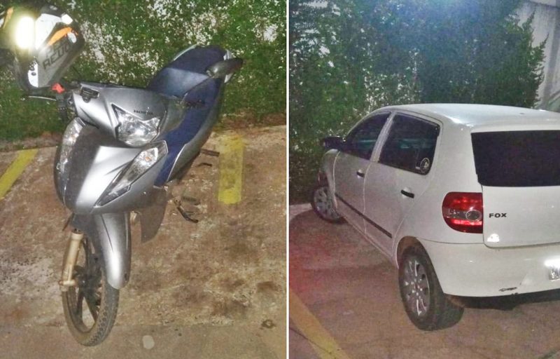  Esquema criminoso em Pitanga – Três presos, menor apreendida, dois veículos, drogas e celulares apreendidos