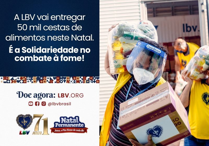  LBV doa cestas de alimentos e leva esperança a famílias de Palmital/PR