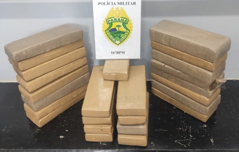  Preso em Guarapuava com 32,150 kg de maconha