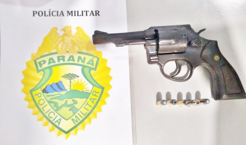  Preso no interior de Santa Maria do Oeste após dar tiros para o alto em um campo de futebol