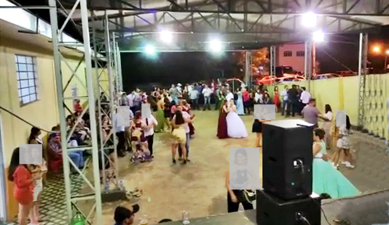 Baile em Festa de Casamento em Nova Tebas foi encerrado após denúncias de perturbação de sossego