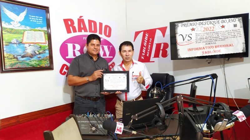  Tabloide Regional e Rádio Central Web de Pitanga recebe Prêmio Destaque do Ano de 2022