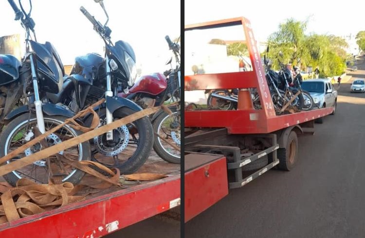  Mais três motocicletas foram recolhidas em operação da PM em Pitanga