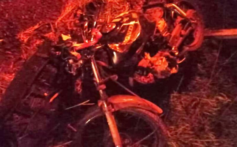  Acidente com caminhonete e moto na PR-364 em Laranjal resulta na morte de um jovem de 18 anos