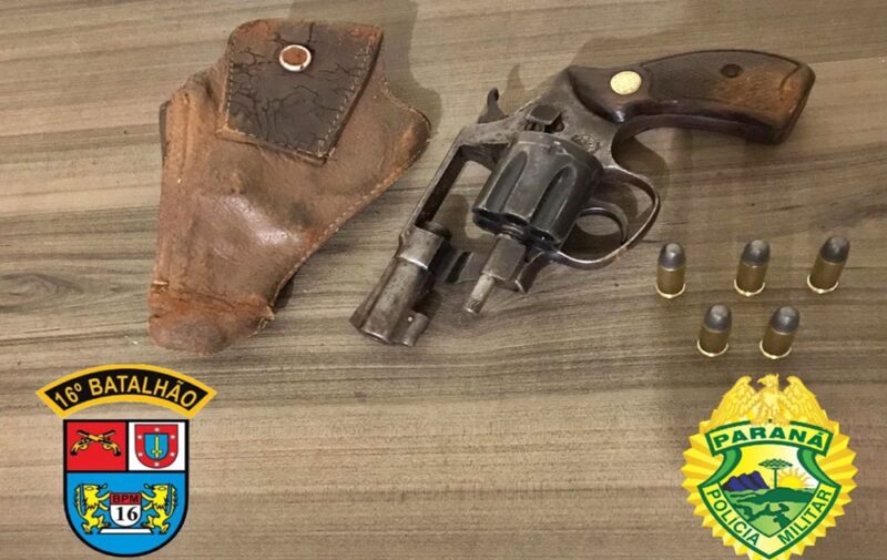  Preso em Palmital após dar carona pra vizinha e tentar lhe agarrar a força. O homem tinha um revolver que foi apreendido