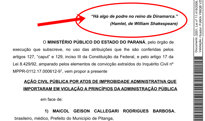  O que está “podre” em Pitanga, segundo o MP, completa hoje 90 dias que está concluso para a decisão do Juiz