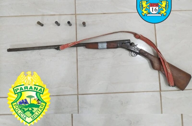  Dono de bar da região da “pantaneira” em Pitanga é preso após agredir uma mulher com uma espingarda