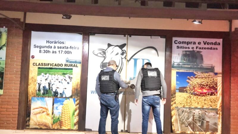  Gaeco de Londrina cumpre dez mandados de busca em operação que investiga extorsão, agiotagem, corrupção e lavagem de dinheiro