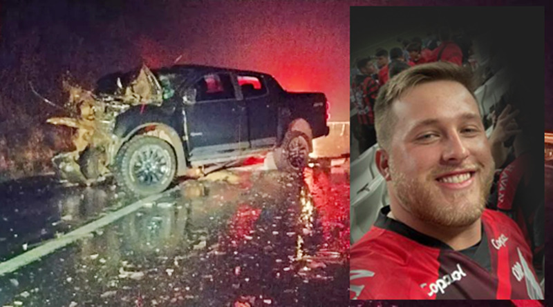  Jovem pitanguense morre em acidente na volta do jogo do Furacão e Flamengo