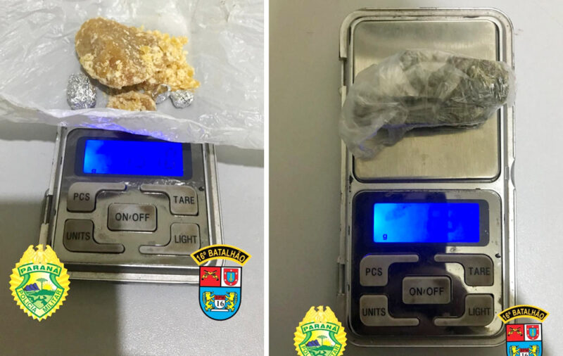  Apreendido com maconha em Palmital, foi encaminhado pela PM para Delegacia