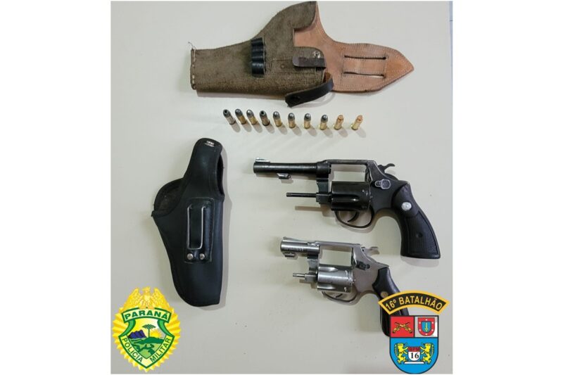  Preso em Palmital por posse ilegal de armas de fogo. Duas armas foram apreendidas