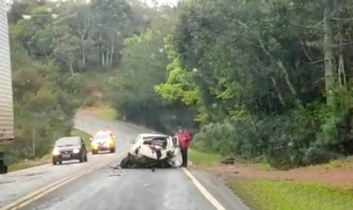  Acidente com morte na PR-456 em Santa Maria do Oeste