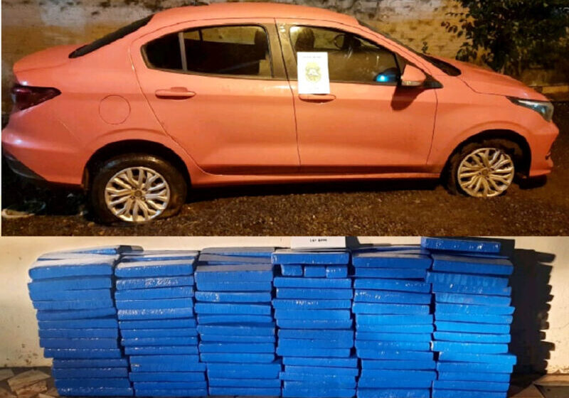  PM atira nos pneus de veículo em fuga, prende o condutor e apreende 201 quilos de maconha em Manoel Ribas