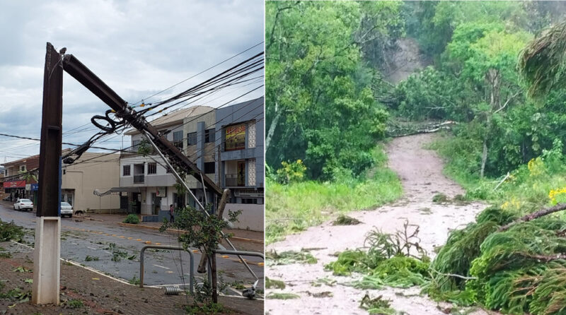  Temporal do Paraná atinge Palmital e deixa alguns estragos