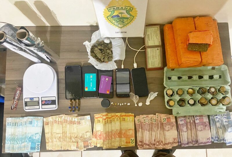  Preso em Palmital e levado pra Cadeia de Laranjeiras do Sul por tráfico de drogas