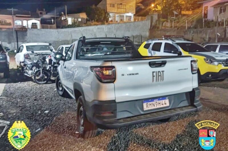  Veículo furtado no Estado de Minas Gerais é recuperado pela PM em Manoel Ribas