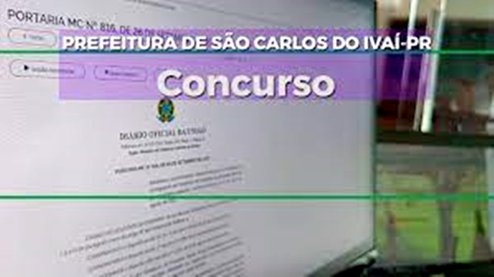  Em São Carlos do Ivaí – A Justiça determinou a suspensão do Concurso Público organizado por empresa “fictícia”