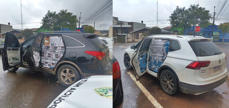  Contrabando e descaminho entre Nova Tebas e Iretama. Três veículos são apreendidos pela PM. Um é produto de furto