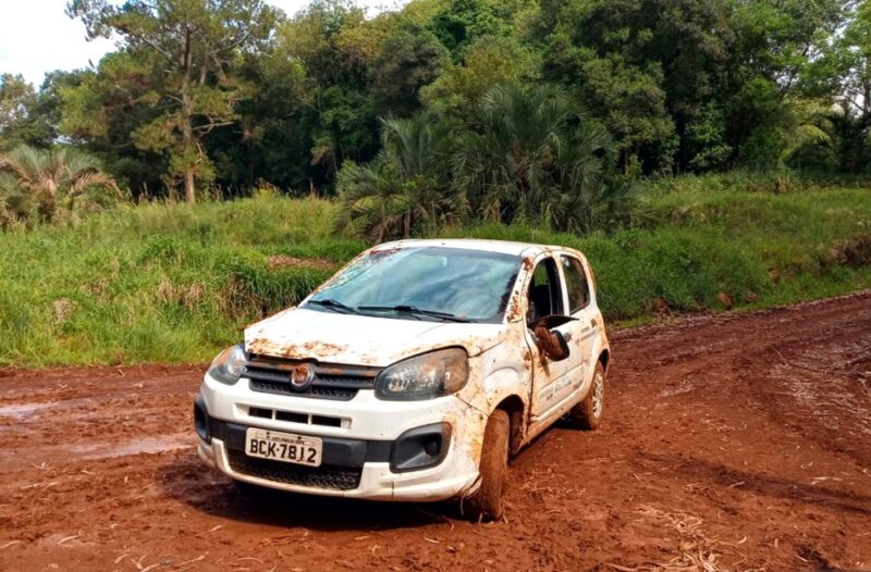  Carro da Saúde de Santa Maria possivelmente foi capotado em uma “bela” estrada do interior