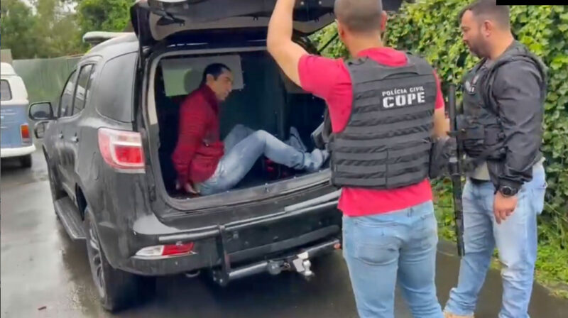 VÍDEO – do momento em que a PCPR e a PMPR prendem o suspeito de homicídio de vereador em Mato Rico