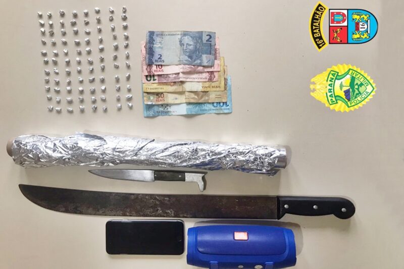  Preso com maconha e crack em Palmital. Homem de 29 anos foi encaminhado pela PM para Delegacia