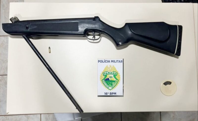  Homem dá tiro e foge após agredir a esposa em Manoel Ribas. Uma carabina foi apreendida