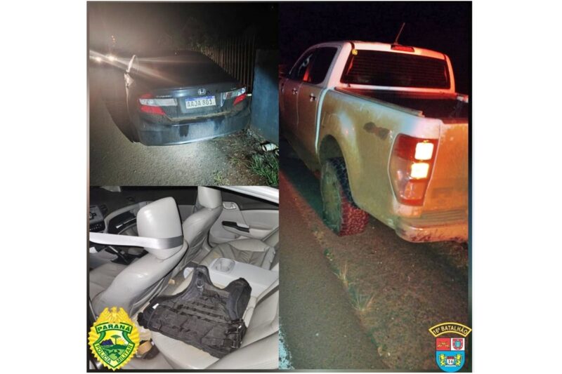  Veículo com placas do Paraguai dava cobertura ao furto da caminhonete em Boa Ventura