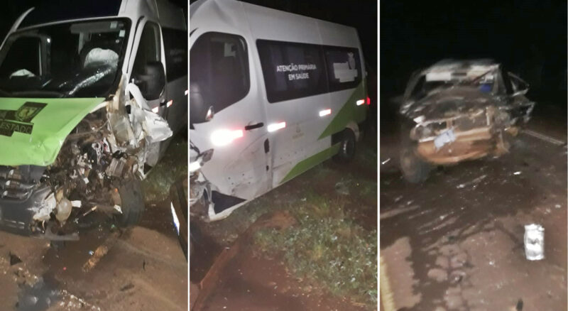  Ambulância da Saúde de Nova Tebas se envolve em acidente na PRC-466 em Ivaiporã
