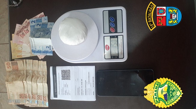  Preso em Nova Tebas após fuga da PM com moto adulterada e cocaína