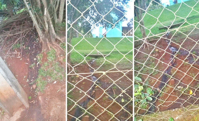  Fossa de Creche Municipal de Mato Rico transborda e moradores reclamam da situação