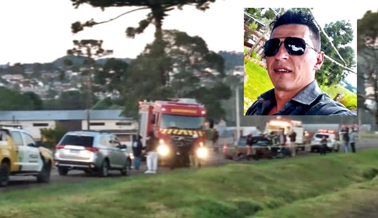  Acidente na madrugada na PRC-466 em Pitanga. Homem de 36 anos morre ao bater um Monza contra um Ônibus