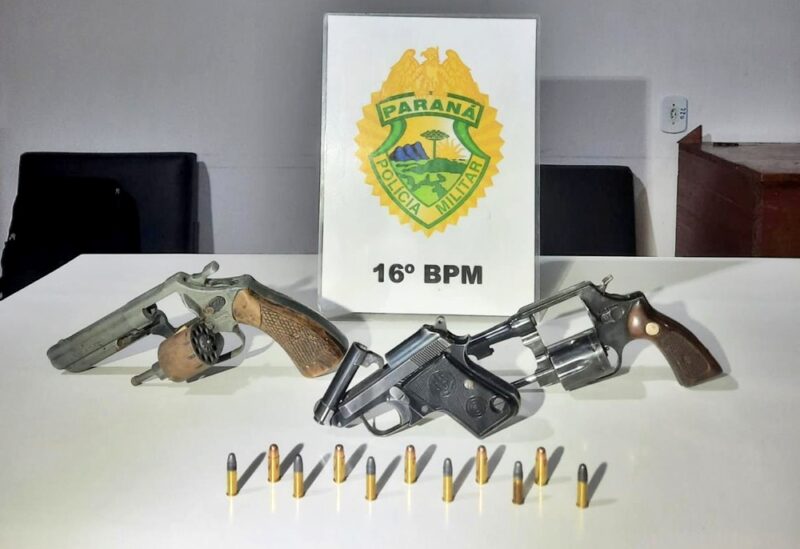  Troca de tiros no interior de Prudentópolis. Bandido morto e armas apreendidas