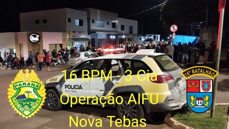  Veículo com débitos e pneus carecas é apreendido na Operação 10 de Agosto da PM em Nova Tebas