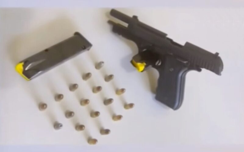 Preso no interior de Marquinho com uma Pistola e 18 munições escondidas no veículo