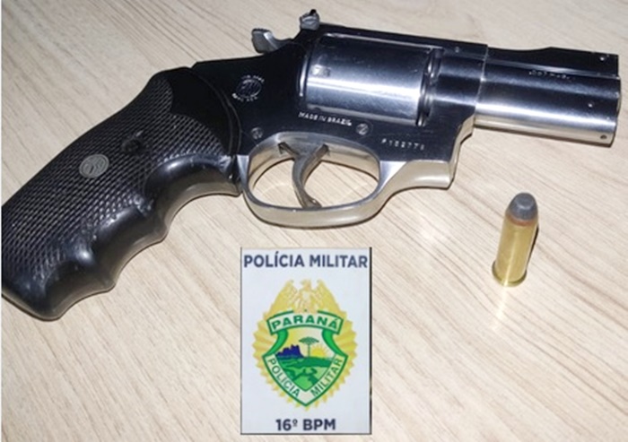  Preso por Porte Ilegal de Arma de Fogo em Cantagalo. A arma foi apreendida