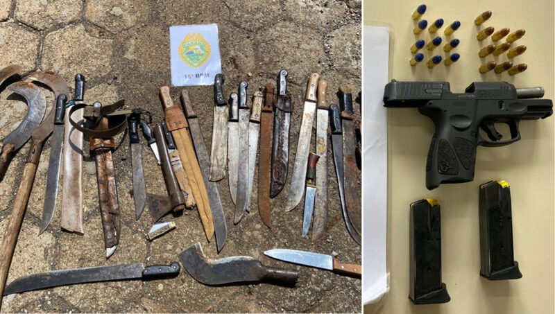  Armas e munições são apreendidas na Operação no Acampamento do MST em Guarapuava