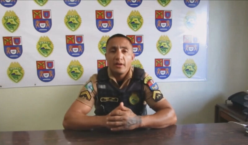  Cabo Elizeu Lima se despede do Comando do 4º Pelotão da Polícia Militar de Palmital