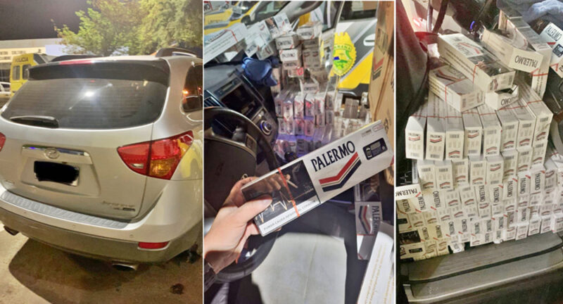  PM em perseguição atira contra veículo carregado de cigarros do Paraguai que passava por Pitanga sentido a Curitiba