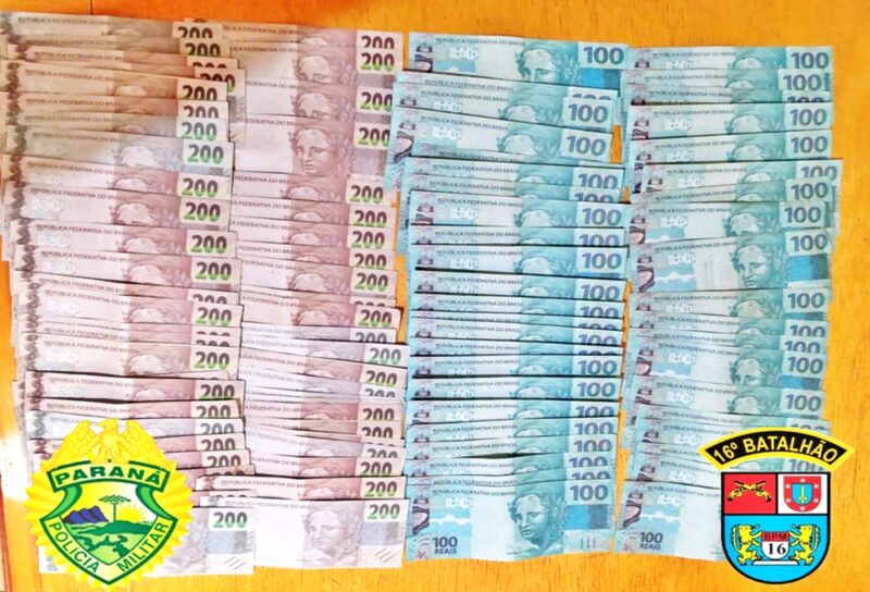  Menor é apreendido em Mato Rico com mais de 14 mil reais em notas falsas