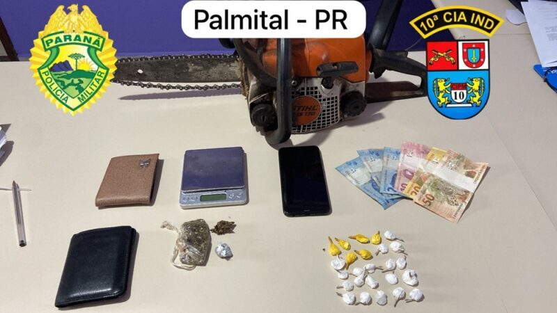  Dois presos em Palmital por corrupção de menores e venda de drogas na cidade