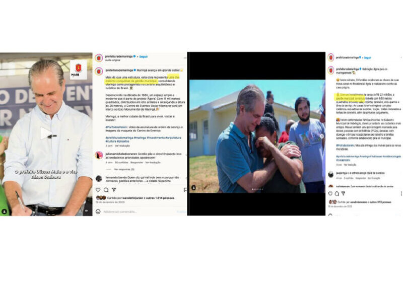  Maringá deve desvincular perfis privados de prefeito e vice de publicações do município