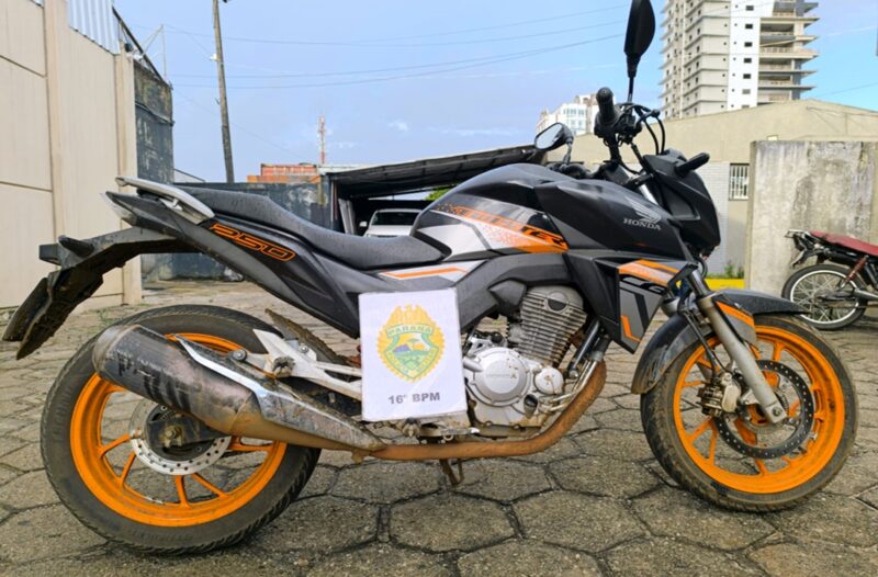  Moto Honda Twister 250 F adulterada é recuperada pela PM em Turvo/PR