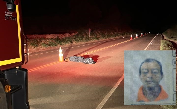  Homem morre atropelado na PR-239 na saída de Pitanga para Mato Rico