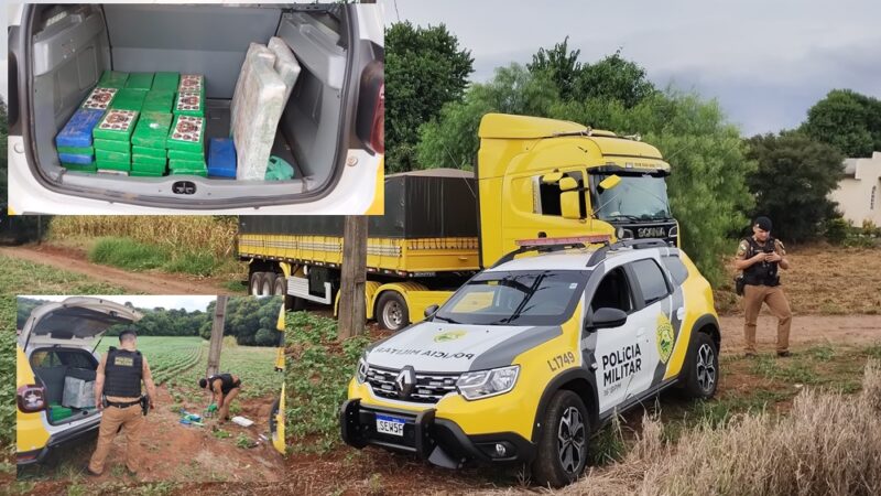  Quase 100 quilos de cocaína são apreendidos pela PM em Laranjeiras do Sul