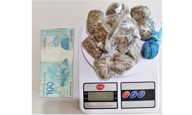  Preso por tráfico de drogas em Mato Rido e encaminhado para Delegacia de Pitanga